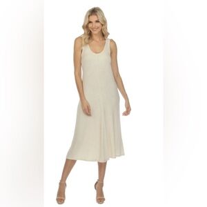 Elegant Cream Midi Dress